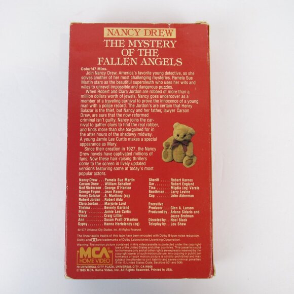 Nancy Drew The Mystery Of The Fallen Angels 1977 (VHS) Pamela Sue Martin - Picture 6 of 12